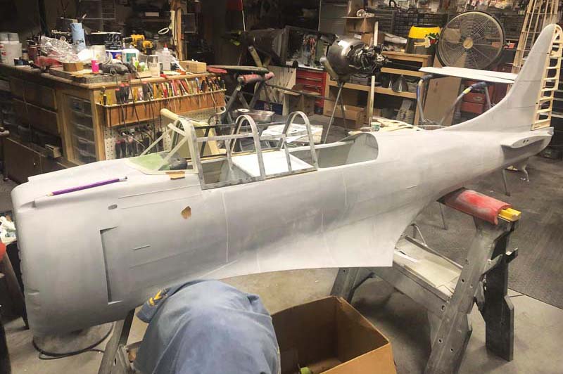 Model Airplane News - RC Airplane News | Douglas SBD Dauntless – Michael Fetyko’s award winning  WW II dive bomber