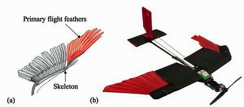 Bird-like Drone Gains Maneuverability using Artificial Feathers 