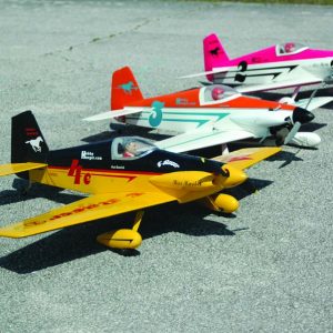 Perfect lineup for Sunday club racing fun! Power ranges from electric to standard .25 glow to piped .32 glow—lots of flexibility! First published in 2007, this proven design will perform even better with updated equipment.