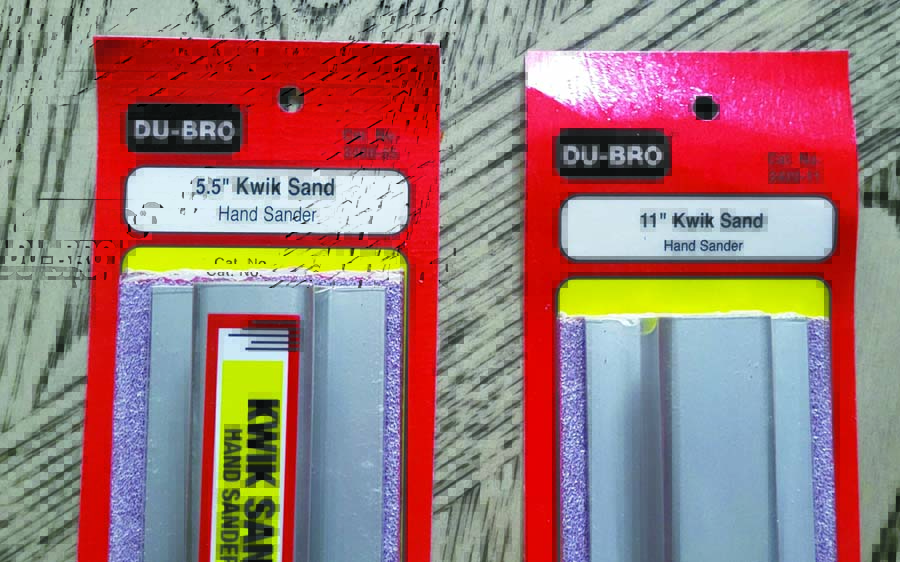 The Du-Bro Kwik-Sand hand sanding bars are a great addition to any workshop!